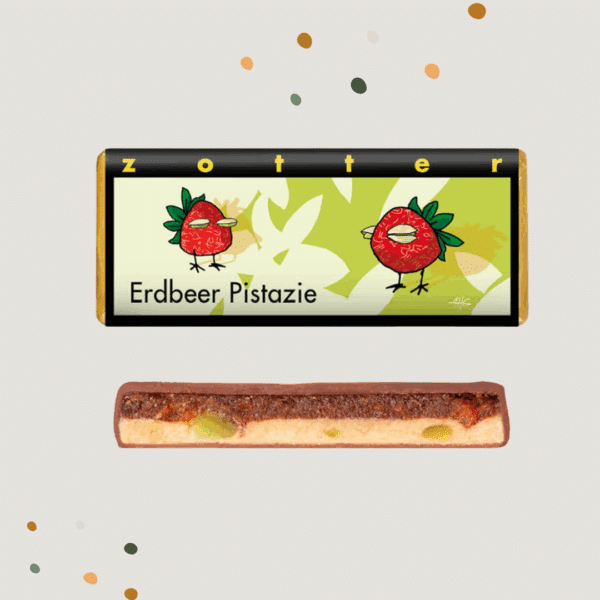 Zotter Schokolade Erdbeer Pistazie